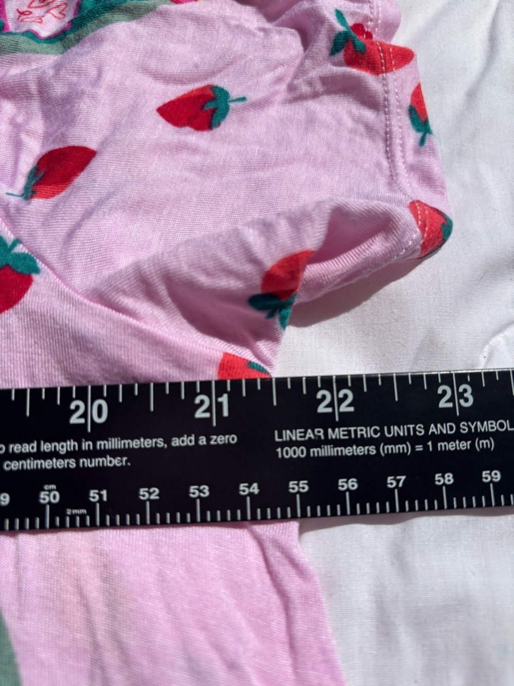 Pink Strawberry-Print Women's Pajama Set with Bottle Motif - Picture 3 of 10